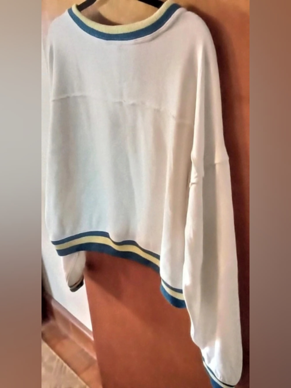 FP Movement Color Block Pullover White XL NWT - Picture 9 of 9